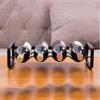 4 Bottles Wine Rack Iron Art Display Stand Wine Bottle Holder Rack view 4