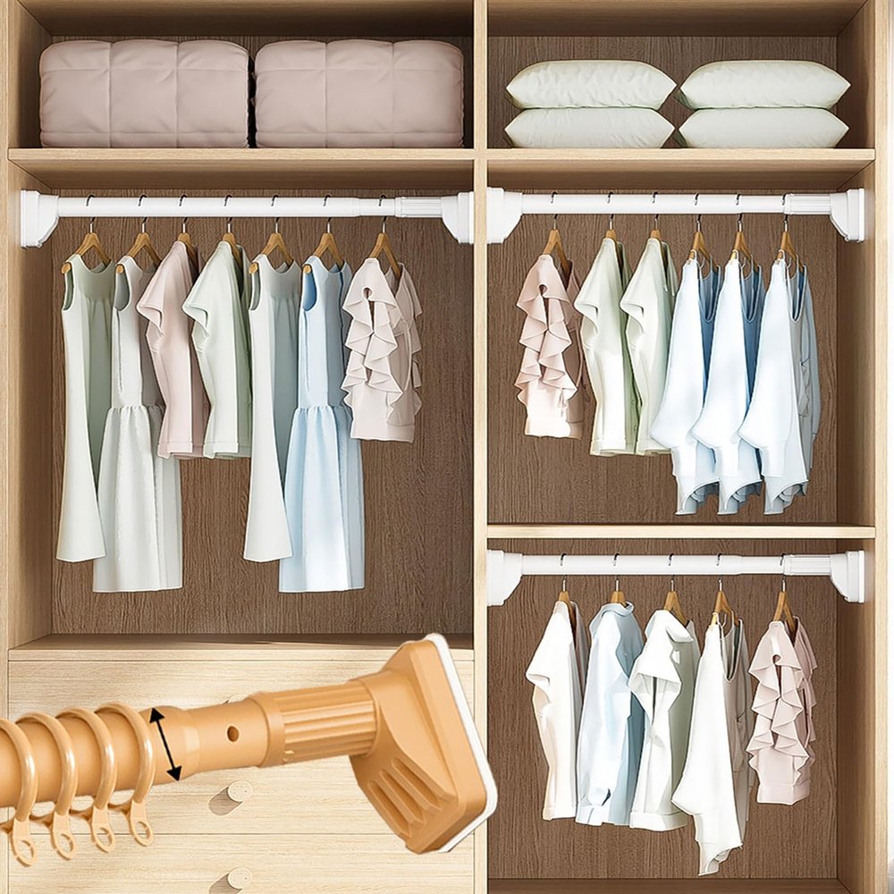 Suction cup Shower Curtain Rod Tension No Drilling Tension Rod 161"-197" Bathroom Rod, No Drilling Adjustable Tension Rods for Bathroom, Closet, Window, Room Divider(Color:Yellow,Size:310cm-400cm)