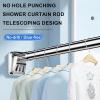 Suction cup Shower Curtain Rod Tension No Drilling Tension Rod 161"-197" Bathroom Rod, No Drilling Adjustable Tension Rods for Bathroom, Closet, Window, Room Divider(Color:Yellow,Size:310cm-400cm) view 2