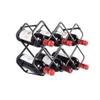 8 Bottles Wine Rack Living Room Kitchen Rack Wine Bottle Holder Rack view 1