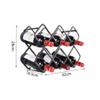 8 Bottles Wine Rack Living Room Kitchen Rack Wine Bottle Holder Rack view 2