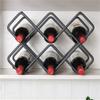 8 Bottles Wine Rack Living Room Kitchen Rack Wine Bottle Holder Rack view 3