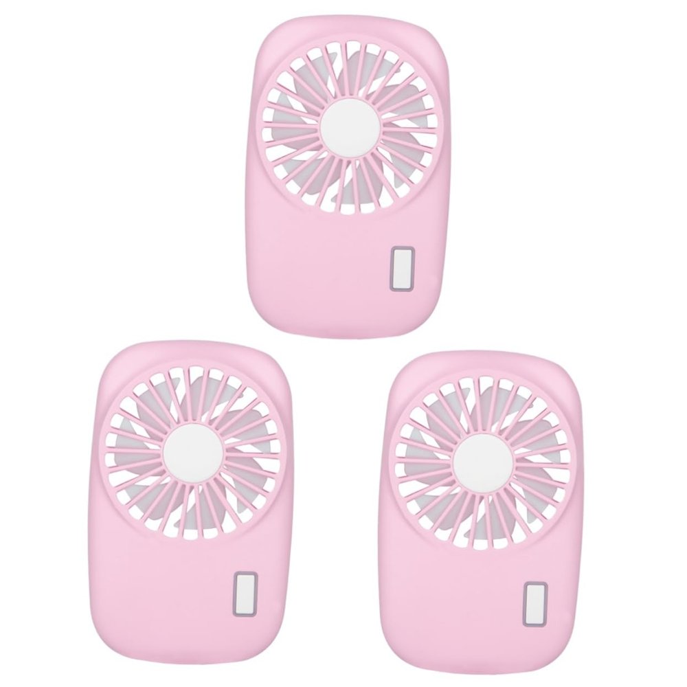 HOMSFOU 3pcs Portable Fan Battery Operated Personal Handheld Rechargeable Small Mini Fan for Outdoor Office Home