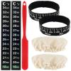 7Pcs Sourdough Starter Kit Sourdough Starter Accessories Kit with Cloth Cap Silicone Spatula Date Band and Temperature Paper Sourdough Starter Jar Replacement for Yeast Bread Baking Supplies view 1