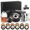 Cocktail Smoker Kit with Torch and Whiskey Glass, 6 Flavors Wood Chips and 3 Whisky Stones for Whiskey & Bourbon, Gift for Husband, Birthday Gift (No Butane) view 1