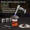 Cocktail Smoker Kit with Torch and Whiskey Glass, 6 Flavors Wood Chips and 3 Whisky Stones for Whiskey & Bourbon, Gift for Husband, Birthday Gift (No Butane) view 2