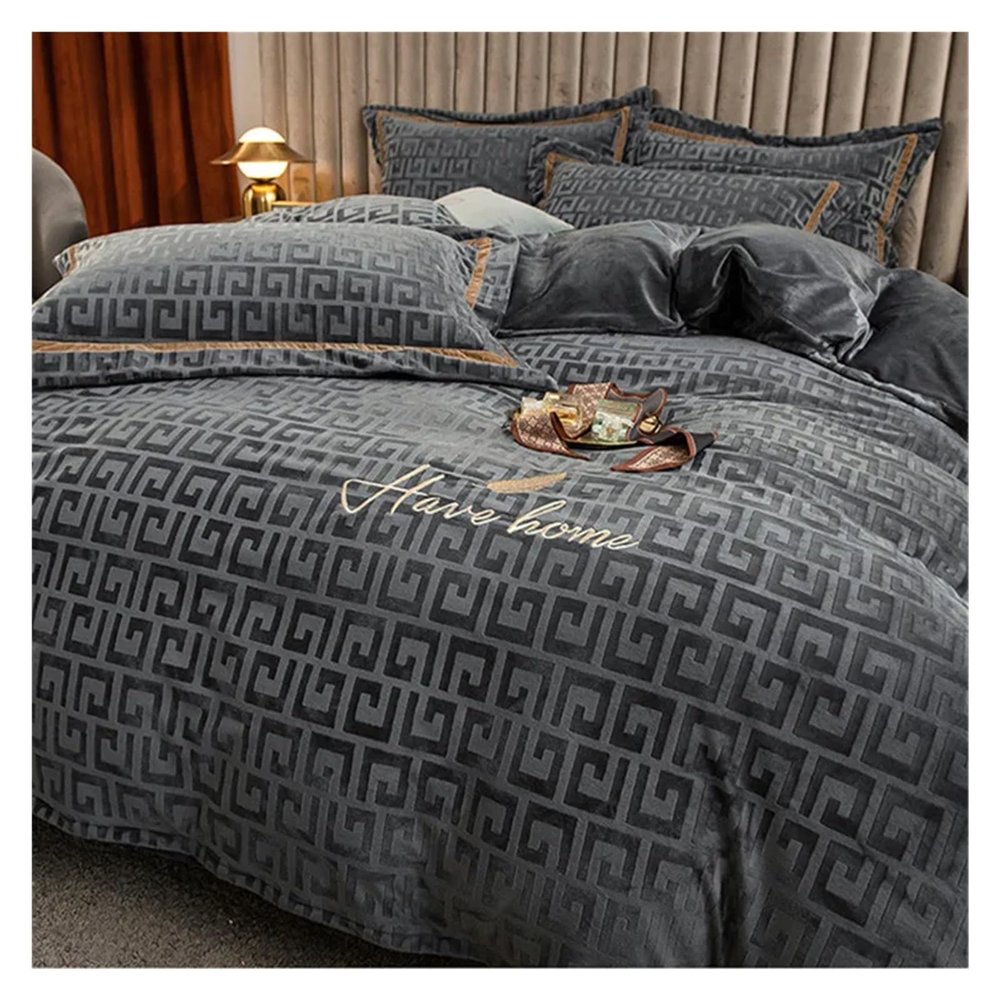 Bed, Bedding Set Luxury Winter Double Sided Milk Velvet Duvet Cover Bed Sheets Pillowcase Set Bed Linen Bedding Bedroom Comforter Set Plush Fleece makes it strike the perfect balance between product w