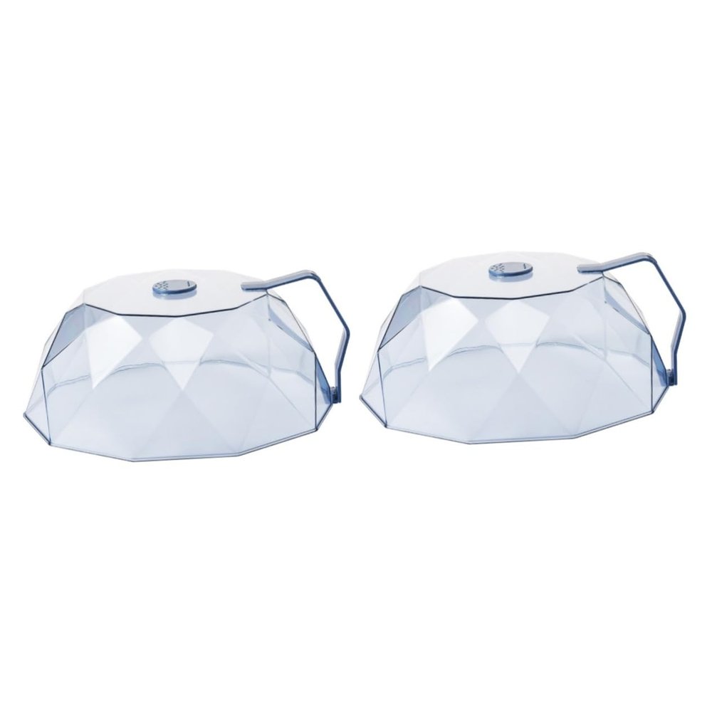 DECHOUS 2pcs - Dish for Microwave -oil Splash and Smell Prevention High Temperature up to Space-saving Microwave Plate Cover Versatile Food Storage