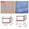 Atkits Privacy Bed Tent Twin Canopy Bed Frame Post Poles Twin Top Bunk Bed Tent Canopy, Portable 3 Doors Breathable Dream Tent Shelter, Kids Play Tents for Indoor,Navy,43.3H75L35.4W view 3