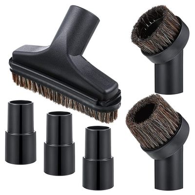 Hubceuo 6 Pieces 25MM and 36MM Vacuum Brush Round Brush, 5.9 Inch Vacuum Floor Brush 1.25 Cleaner Vacuum Attachment Brush Soft