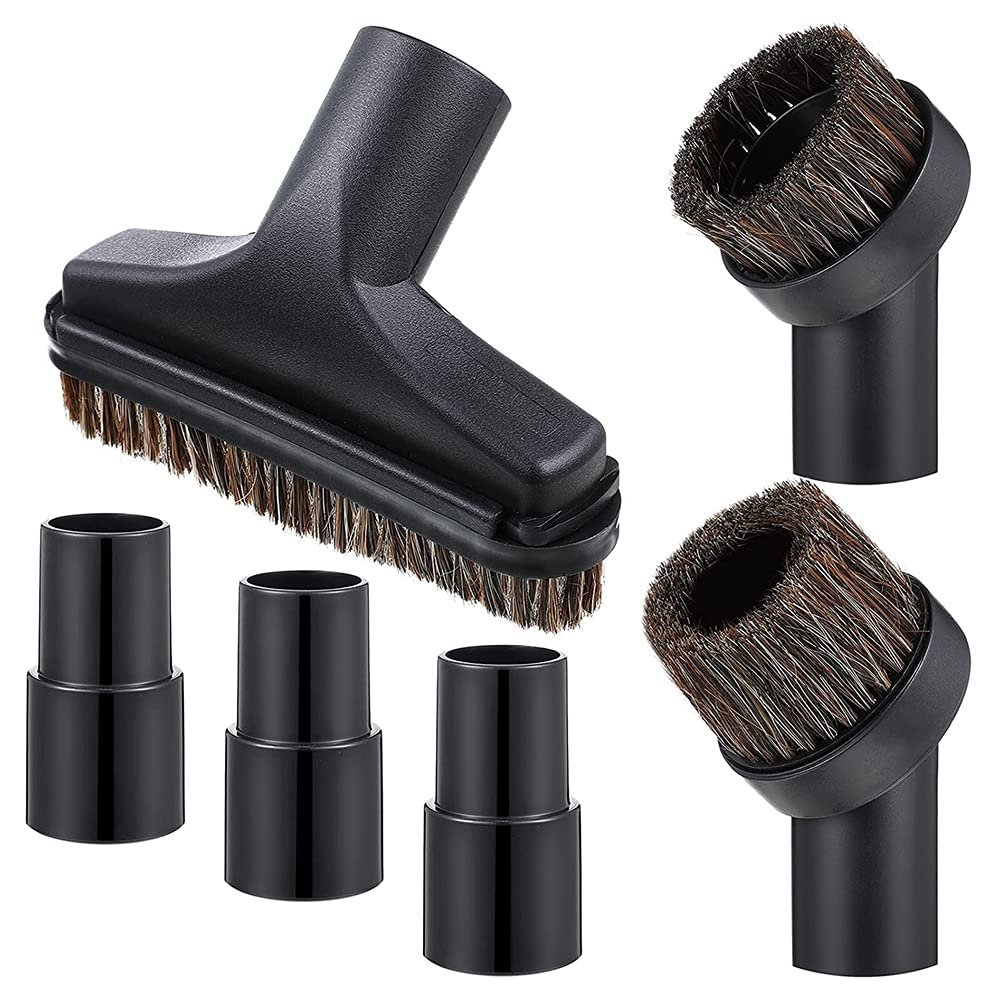 Hubceuo 6 Pieces 25MM and 36MM Vacuum Brush Round Brush, 5.9 Inch Vacuum Floor Brush 1.25 Cleaner Vacuum Attachment Brush Soft