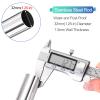 Cloakroom/Balcony Garment Rail Bar, Stainless Steel Curtain Rod for Doorway/Bay Window/Shower/Closet Opening, Waterproof and Rustproof Wardrobe Pole Hanger for Closet Bedroom Living Room ( Size : 105c view 3