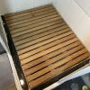 Solid Teak Bathroom Shower Mat, 20 24 27 30 32 Inch Length, Waterproof Shower Floor Mat with Non-slip Foot for Elderly/ Children, Raised Wood Bath Mat for Inside Shower ( Size : 20x26x1.4in(51x66x3.5c view 1