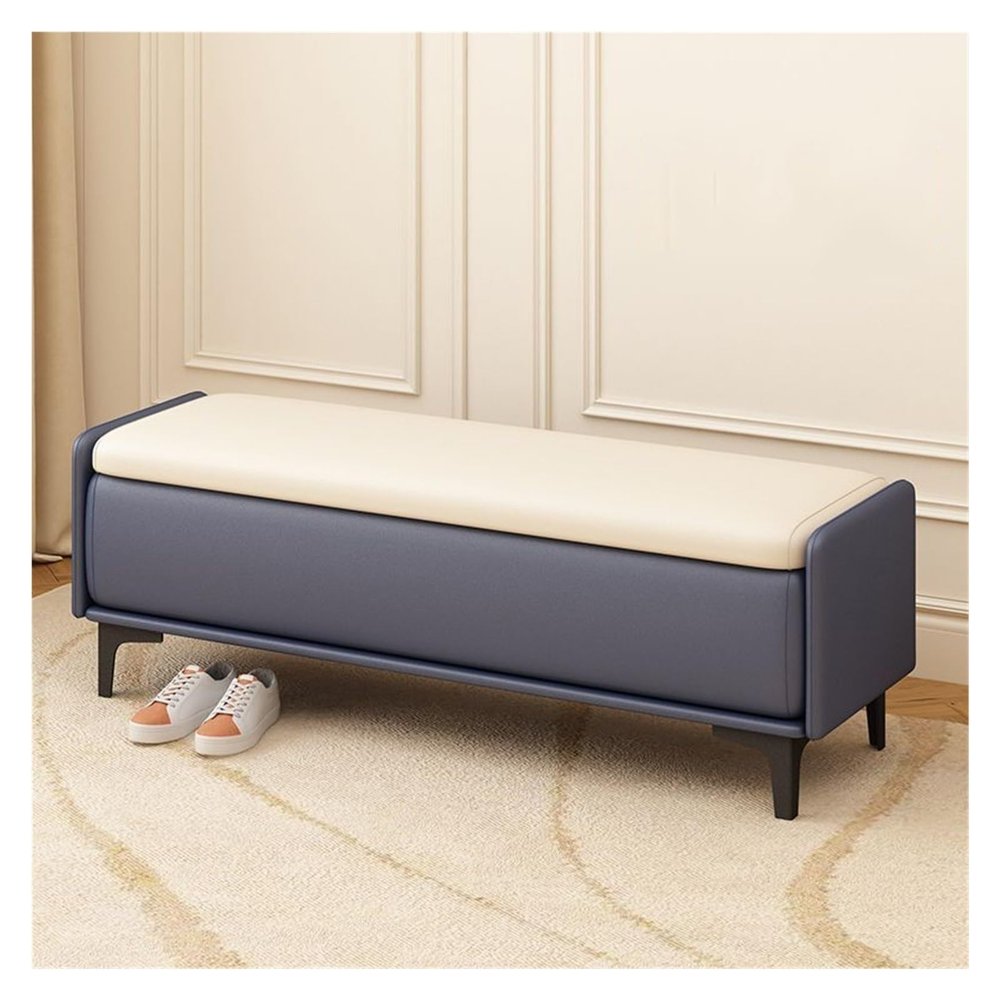 ASWAD Ottoman Couch Bench End of Bed Bench, Modern Upholstered Entry Bench Bedside Bench Storage Bench Bedroom Footstool of Bed Entry Way Modern Ottoman Bench (Color : 05, Size : 60 * 40 * 40cm)