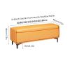 ASWAD Ottoman Couch Bench End of Bed Bench, Modern Upholstered Entry Bench Bedside Bench Storage Bench Bedroom Footstool of Bed Entry Way Modern Ottoman Bench (Color : 05, Size : 60 * 40 * 40cm) view 2
