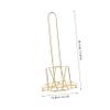 DECHOUS Gold Vertical Paper Towel Holder Retro Kitchen Decor Countertop Paper Towel Rack Sturdy Magnetic Holder view 2