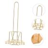 DECHOUS Gold Vertical Paper Towel Holder Retro Kitchen Decor Countertop Paper Towel Rack Sturdy Magnetic Holder view 4