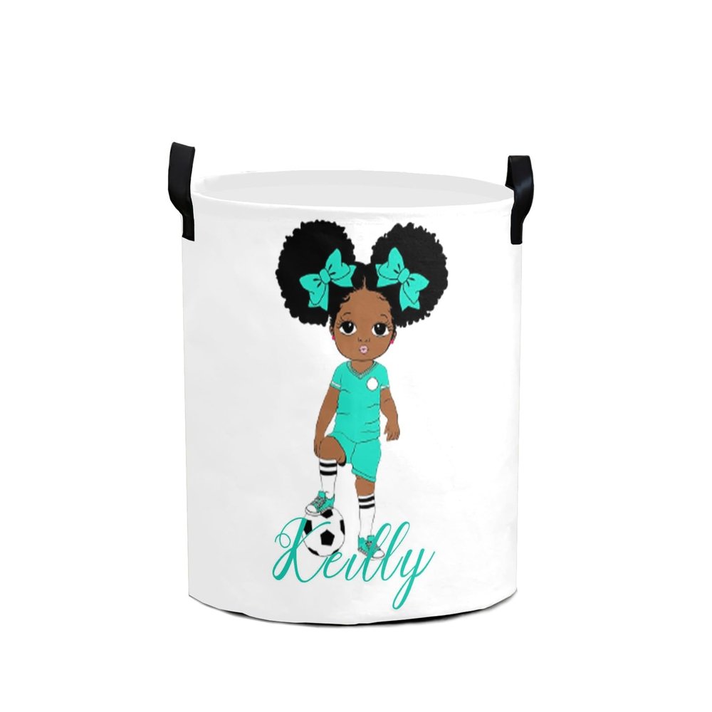 Custom Laundry Basket with Name Personalized Baby Laundry Hampers Customized Dirty Clothes Hamper for Boys Girls Collapsible Storage Basket with Handle for Living Room Bedroom