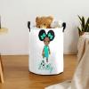 Custom Laundry Basket with Name Personalized Baby Laundry Hampers Customized Dirty Clothes Hamper for Boys Girls Collapsible Storage Basket with Handle for Living Room Bedroom view 3