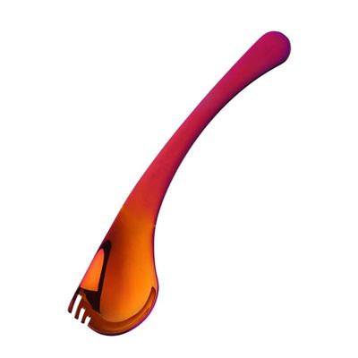 Tablespoons Stainless Steel Multifunction Colorful fork and spoon combo cutlery, Spaghetti Salad Dessert steak Heavy Duty Flatware,7.1in *1.7in Serving Spoon (Color : Multi-colored-1)