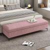 Bench seat with storage, bedroom storage bench, upholstered bench, wooden storage bench, end of bed storage bench, bed ottoman bench, entrance bench, narrow bench suitable for bedroom, foyer, entrance view 1