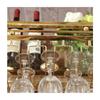 Bar Wine Rack Upside Down Goblet Rack Simple Wine Rack Hanging Cup Rack European Style Stainless Steel Hanging Wine Rack (Color : Rose Gold Size : 120 * 35cm) view 3