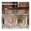 Bar Wine Rack Upside Down Goblet Rack Simple Wine Rack Hanging Cup Rack European Style Stainless Steel Hanging Wine Rack (Color : Rose Gold Size : 120 * 35cm) view 4