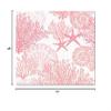 4x6 Area Rugs Coastal Shell Starfish Coral Rugs for Kids Bedroom, Pink Ocean Office Rug Low Pile are Not Stumbling Foot for Living Room End Table Nursery view 2