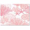 4x6 Area Rugs Coastal Shell Starfish Coral Rugs for Kids Bedroom, Pink Ocean Office Rug Low Pile are Not Stumbling Foot for Living Room End Table Nursery view 3