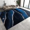 3x5 Area Rugs Navy Blue Marble Kids Play Rug, Starry Silver Lines Throw Rugs Bedroom Soft for Coffee Shop Living Room Under Table Game Room view 1