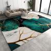 2x4 Runner Rugs Light Luxury Emerald Green Tropical Plants Fit Under Door Rugs for Entryway, Modern Abstract Platinum Banana Leaf Kitchen Runner Rug Soft Non Slip for Sink Entryway Hallways Indoor view 1