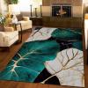 2x4 Runner Rugs Light Luxury Emerald Green Tropical Plants Fit Under Door Rugs for Entryway, Modern Abstract Platinum Banana Leaf Kitchen Runner Rug Soft Non Slip for Sink Entryway Hallways Indoor view 3