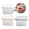Ciieeo 3pcs Refrigerator Organizer Boxes for Vegetables and Fruits Food Storage Containers Lids Crisper Storage for view 3
