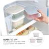 Ciieeo 3pcs Refrigerator Organizer Boxes for Vegetables and Fruits Food Storage Containers Lids Crisper Storage for view 4