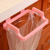 Trash Bag Holder for Kitchen Cabinets Doors and Cupboards, Over the Cabinet Door Garbage Holder Space Saving Hanging Garbage Bag Holder(Pink) view 2