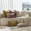JUSPURBET Decorative Pillow Covers Set of 2 Velvet Throw Pillow Covers for Couch Sofa Bed Soft Euro Cushion Covers Cases with Hidden Zipper for Living Room Home Decor 28x28 inch,Cloud view 2