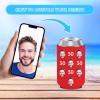 10 Pack Custom Face Can Cooler with Picture Text, Personalized Bulk Insulated Neoprene Bottle Sleeves for Wedding, Graduation, Bachelor Party Favors, Birthday Gifts for Men Women view 4