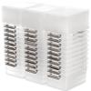 Citylife 1.3 QT 30 Packs Small Storage Bins Plastic Storage Container Stackable Box with Lids for Organizing, Clear White view 1