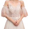 DGFJY Bridal Dress Sleeves White Removable Formal Dress Puff Sleeve Wedding Accessories Marriage Party Photoshoot Supplies Lace Arm view 1
