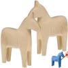 Operitacx 2 pcs Unfinished Wooden Horse Figurines DIY Wooden Horse for Craft Decoration to Paint Table Centerpiece Decor for Parties Festivals and Home Display 7.28 X 6.29 X 1.77 in view 1