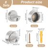 AHANDMAKER 8 Sets Alloy Mirror Mounting Clips Metal Round Glass Bracket Glass Clip Clamps Holder for 6.5mm Flat Glass for Glass Holder Metal Casting Window view 2