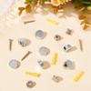 AHANDMAKER 8 Sets Alloy Mirror Mounting Clips Metal Round Glass Bracket Glass Clip Clamps Holder for 6.5mm Flat Glass for Glass Holder Metal Casting Window view 4