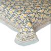 ATOSII Noor 100% Cotton Rectangle Spring Tablecloth, Handblock Floral Print Linen Table Cloth for Kitchen Dining I Parties, Outdoors, Weddings, Easter Holidays I 72 X 108 Inches I 8 Seater view 2
