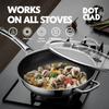 DOTCLAD Wok pan,Hybrid 12 inch Wok with Lid, PFOA Free Cookware,non stick Stainless Steel Woks & Stir-fry pans Nonstick, Dishwasher and Oven Safe, Works on Induction view 4