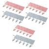 PRETYZOOM 6pcs Clothes Drying Rack Folding Indoor Clip Hooks Multi Hanger Hanger Laundry Accessories Household Cloth Clip view 1