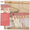 PRETYZOOM 6pcs Clothes Drying Rack Folding Indoor Clip Hooks Multi Hanger Hanger Laundry Accessories Household Cloth Clip view 4