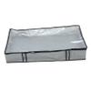 MAGICLULU Foldable Clothes Storage Bag Reinforced Handles Dustproof and Moisture Quilt Organizer for Bedding Blankets and Seasonal Clothing Grey Floral Design view 1