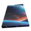 Abstract Art Cosmic Space Planet Canvas Poster Wall Art Decoration for living room, bedroom, kids room, dining room, office, home decor.(Framed16*24in) view 2