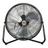 Hurricane Pro Series 20 Inch High Velocity Metal Orbital Wall Floor Fan with 3 Adjustable Speed Settings and 360 Degree Oscillation, Black (2 Pack) view 2