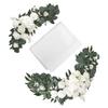 Amosfun 1set Wedding Arch Drape Artificial Flowers Wedding Arch Decor for Events Includes Tulle and Floral Arrangements Elegant Floral Backdrop for Ceremonies and Receptions view 1